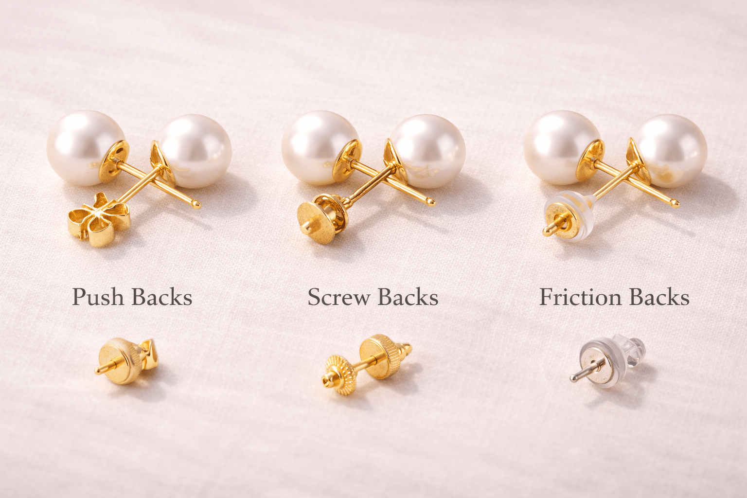 pearlsonly-blog-102-image-6-pearl - Post and Back Choices for Pearl Earrings Studs - Pearls Jewelry - pearlsonly