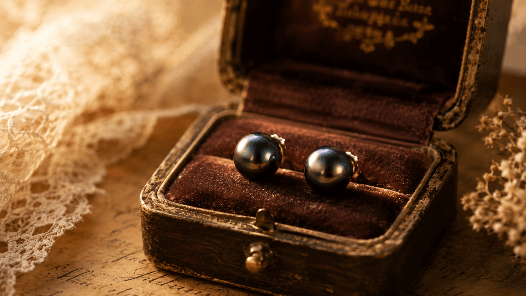 03. Black Pearl Earrings — Everyday Elegance