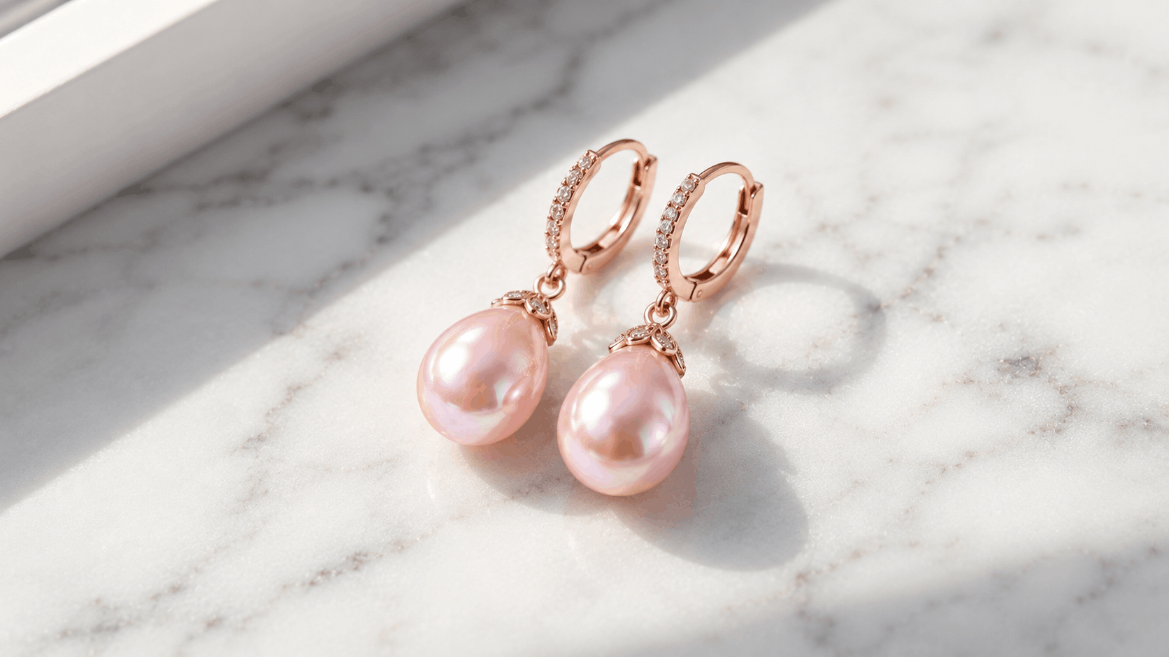 05. Roze pareloorbellen — Alledaagse elegantie