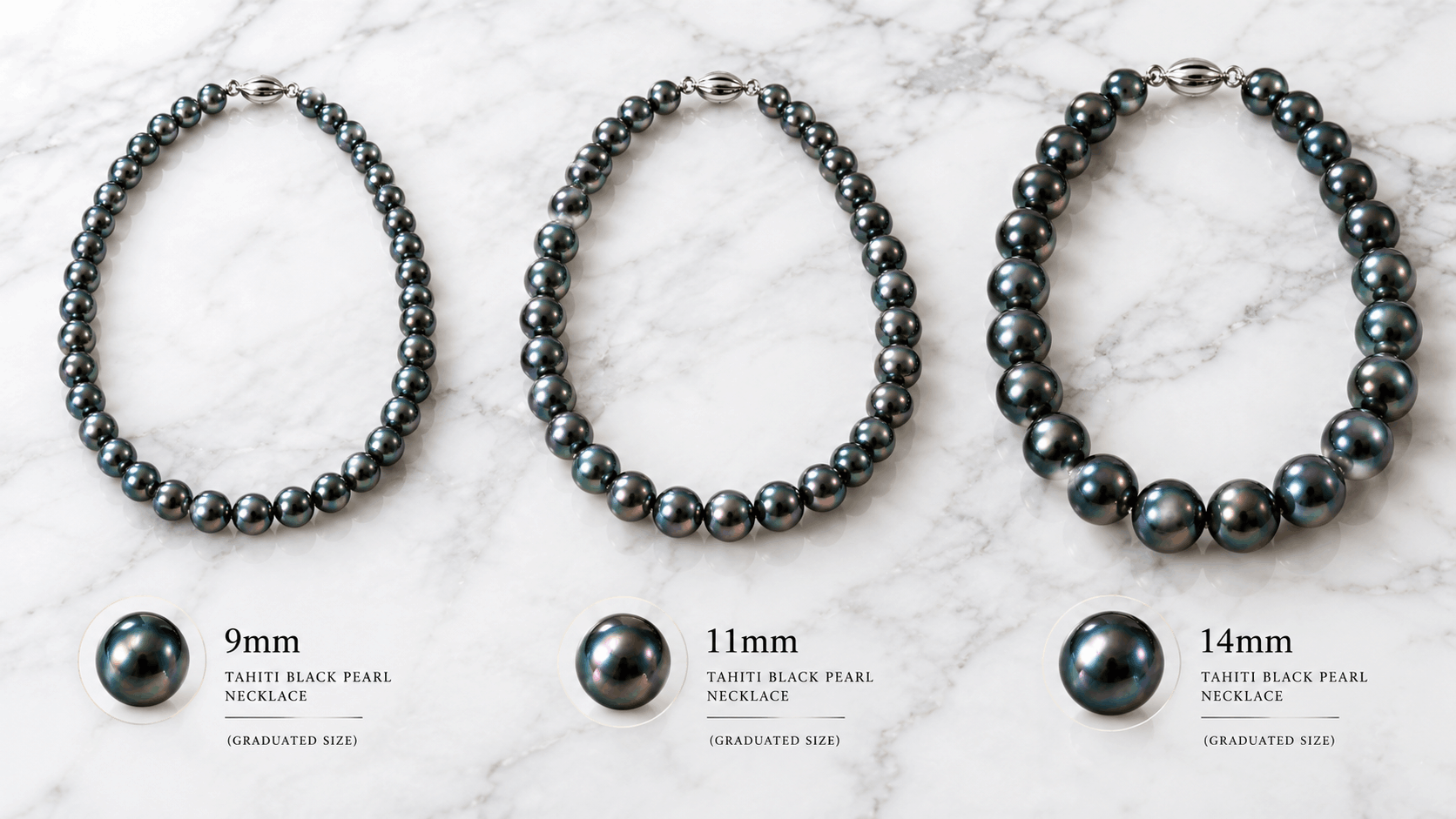 02. Maatgids voor een Tahitiaanse zwarte parelketting